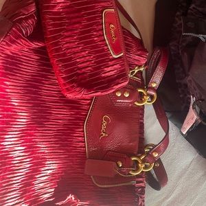 Authentic coach wristlet and coach handbag